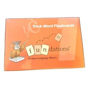 Vintage Fundations Trick Word Flashcards 1 Wilson Language 2003 First Edition